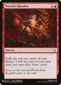 Wrenn's Resolve - The List Reprints - Magic: The Gathering card