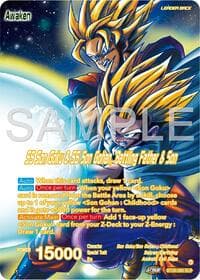 SS Son Goku // SS Son Goku & SS Son Gohan, Battling Father & Son (Alternate Art) - Ultimate Advent - Dragon Ball Super: Masters card