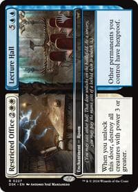 Restricted Office // Lecture Hall - Promo Pack: Duskmourn: House of Horror - Magic: The Gathering card