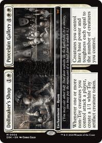 Dollmaker's Shop // Porcelain Gallery - Promo Pack: Duskmourn: House of Horror - Magic: The Gathering card