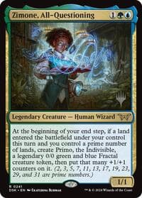 Zimone, All-Questioning - Promo Pack: Duskmourn: House of Horror - Magic: The Gathering card