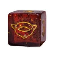 Universes Beyond: The Lord of the Rings: Tales of Middle-earth Planar Die -  Red - Wizards of the Coast Dice - Life Counters card