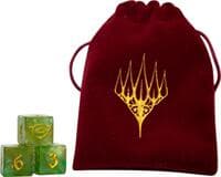 Universes Beyond: The Lord of the Rings: Tales of Middle-earth Planar Dice Bag Bundle - Wizards of the Coast Dice - Life Counters card