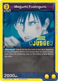 Megumi Fushiguro (020) (Judge Pack) - Union Arena Promotion Cards - Union Arena card