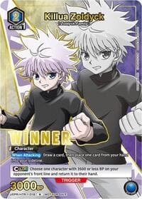 Killua Zoldyck (018) (Winner) - Union Arena Promotion Cards - Union Arena card