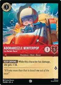 Adorabeezle Winterpop - Ice Rocket Racer - Azurite Sea - Disney Lorcana card