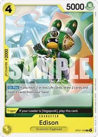 Edison (Tournament Pack 2024 Oct.-Dec.) - One Piece Promotion Cards - One Piece Card Game card