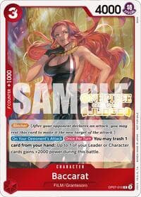 Baccarat (Judge Pack Vol. 4) - One Piece Promotion Cards - One Piece Card Game card