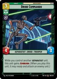 Droid Commando - Twilight of the Republic - Star Wars: Unlimited card