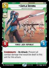 Aayla Secura - Master of the Blade - Twilight of the Republic - Star Wars: Unlimited card