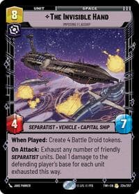 The Invisible Hand - Imposing Flagship - Twilight of the Republic - Star Wars: Unlimited card