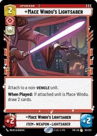 Mace Windu's Lightsaber - Twilight of the Republic - Star Wars: Unlimited card