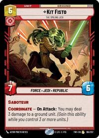 Kit Fisto - The Smiling Jedi - Twilight of the Republic - Star Wars: Unlimited card