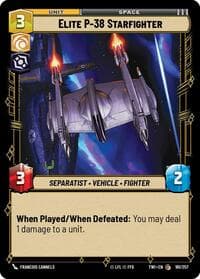 Elite P-38 Starfighter - Twilight of the Republic - Star Wars: Unlimited card
