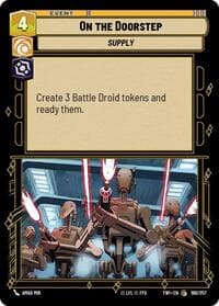 On The Doorstep - Twilight of the Republic - Star Wars: Unlimited card