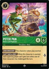 Peter Pan - Never Land Prankster - Azurite Sea - Disney Lorcana card