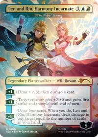 Len and Rin, Harmony Incarnate - The Royal Scions (Rainbow Foil) - Secret Lair Drop Series - Magic: The Gathering card