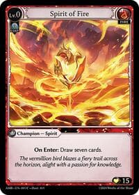 Spirit of Fire - Mortal Ambition - Grand Archive TCG card