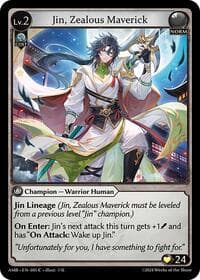 Jin, Zealous Maverick - Mortal Ambition - Grand Archive TCG card
