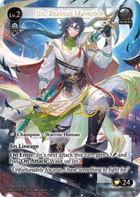 Jin, Zealous Maverick (CSR) - Mortal Ambition - Grand Archive TCG card