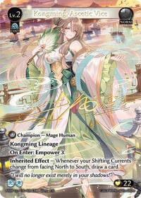 Kongming, Ascetic Vice (CSR) - Mortal Ambition - Grand Archive TCG card