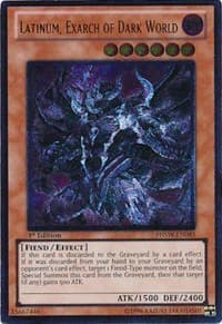 Latinum, Exarch of Dark World (UTR) - Photon Shockwave - YuGiOh card