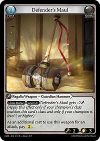 Defender's Maul - Mortal Ambition - Grand Archive TCG card