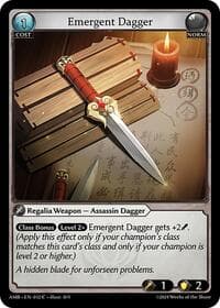 Emergent Dagger - Mortal Ambition - Grand Archive TCG card