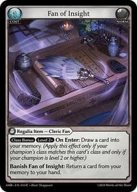 Fan of Insight - Mortal Ambition - Grand Archive TCG card