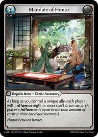 Mandate of Honor - Mortal Ambition - Grand Archive TCG card
