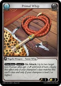 Primal Whip - Mortal Ambition - Grand Archive TCG card