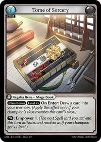 Tome of Sorcery - Mortal Ambition - Grand Archive TCG card