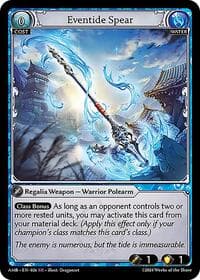 Eventide Spear - Mortal Ambition - Grand Archive TCG card