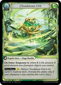 Cloudstone Orb - Mortal Ambition - Grand Archive TCG card