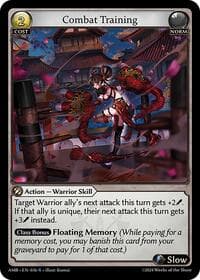 Combat Training - Mortal Ambition - Grand Archive TCG card