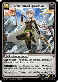 Determined Spearman - Mortal Ambition - Grand Archive TCG card