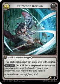 Extraction Incision - Mortal Ambition - Grand Archive TCG card
