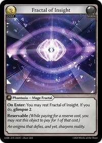 Fractal of Insight - Mortal Ambition - Grand Archive TCG card