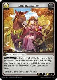 Kind Beastcaller - Mortal Ambition - Grand Archive TCG card