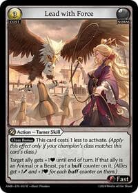 Lead with Force - Mortal Ambition - Grand Archive TCG card