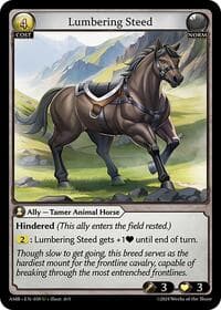 Lumbering Steed - Mortal Ambition - Grand Archive TCG card