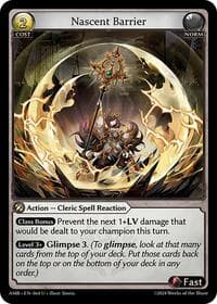 Nascent Barrier - Mortal Ambition - Grand Archive TCG card