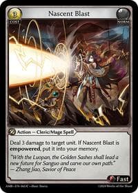 Nascent Blast - Mortal Ambition - Grand Archive TCG card