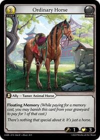 Ordinary Horse - Mortal Ambition - Grand Archive TCG card