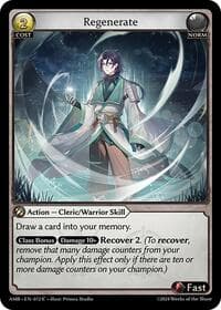 Regenerate - Mortal Ambition - Grand Archive TCG card