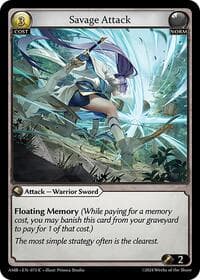 Savage Attack - Mortal Ambition - Grand Archive TCG card