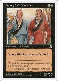 Young Wei Recruits - Portal Three Kingdoms - Magic: The Gathering card