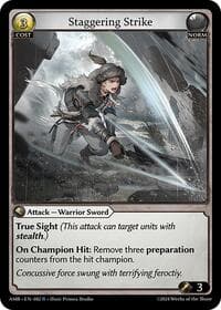 Staggering Strike - Mortal Ambition - Grand Archive TCG card