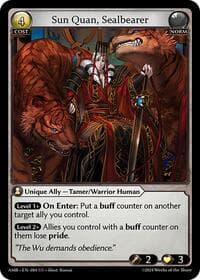 Sun Quan, Sealbearer - Mortal Ambition - Grand Archive TCG card