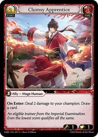 Clumsy Apprentice - Mortal Ambition - Grand Archive TCG card